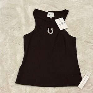 Reformation Nova Tank Top with Horseshoe Accent